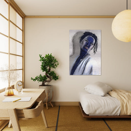 Kiyo, Brushed Aluminum Print