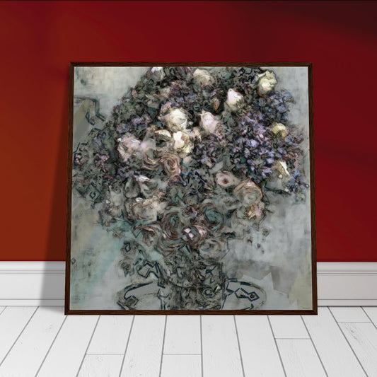 Flowers study 7, Museum-Quality Matte Paper Wooden Framed Poster