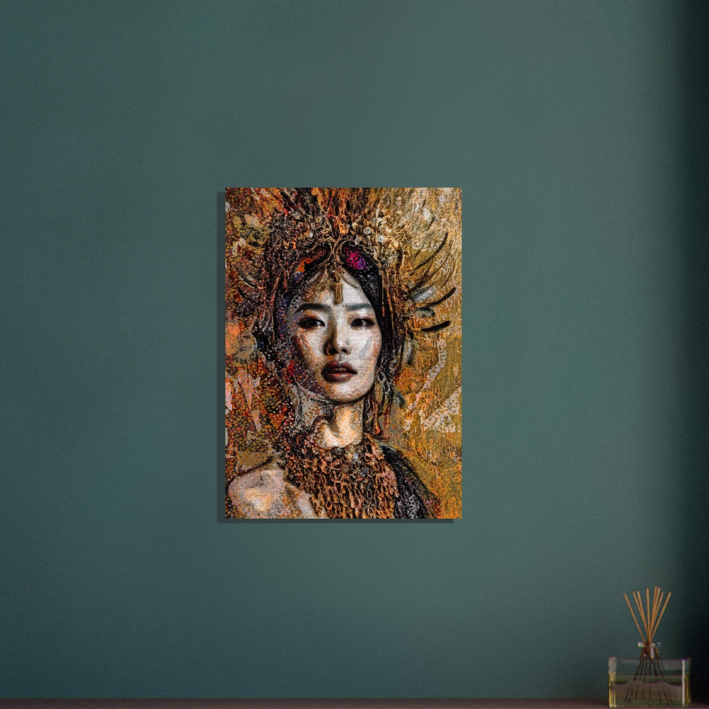 Jade, Brushed Aluminum Print