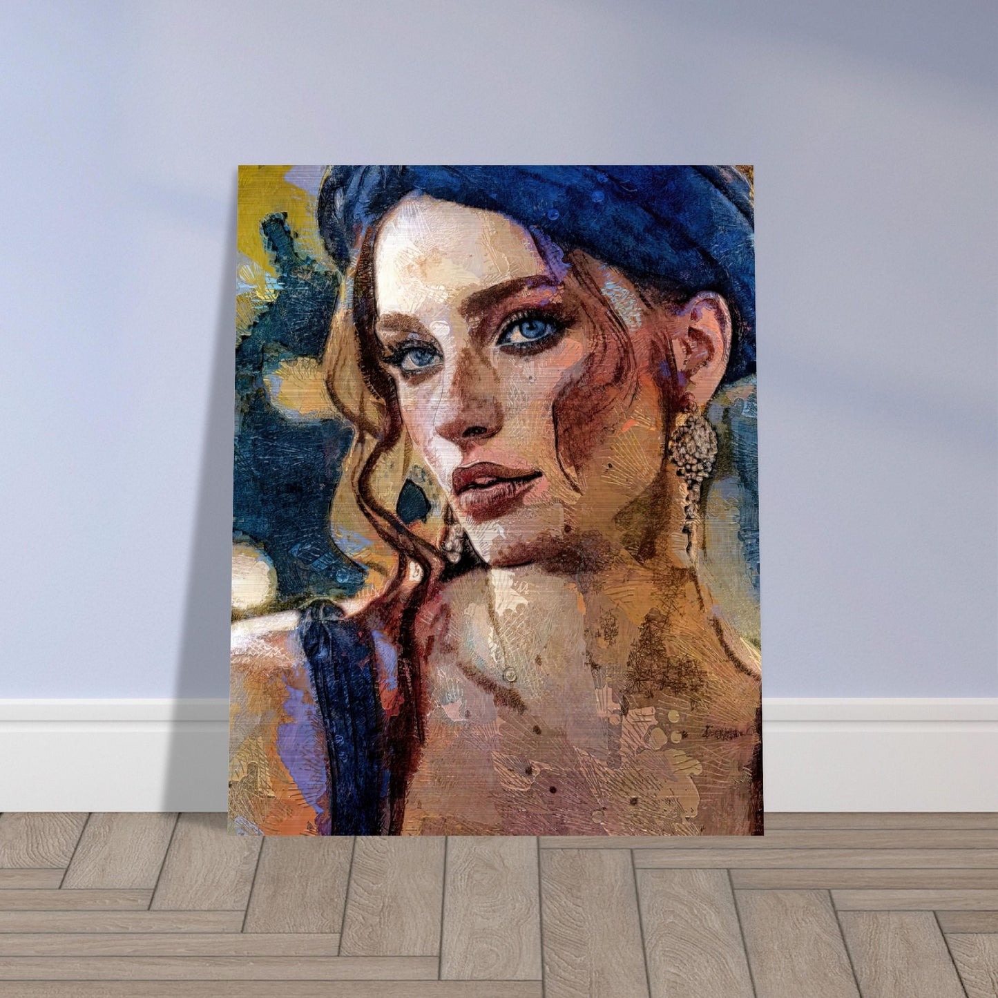 Kylie, Brushed Aluminum Print