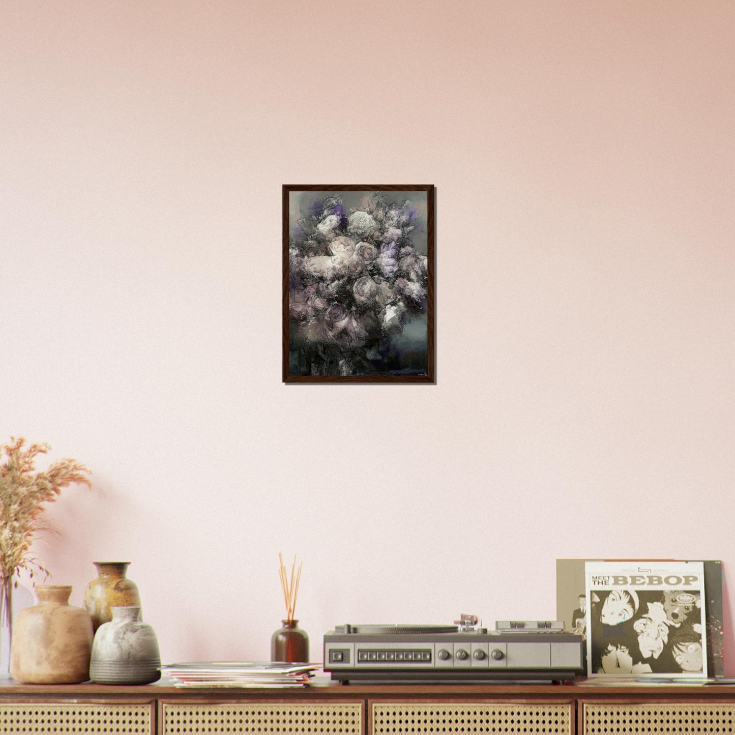 Flowers study 30, Museum-Quality Matte Paper Wooden Framed Poster