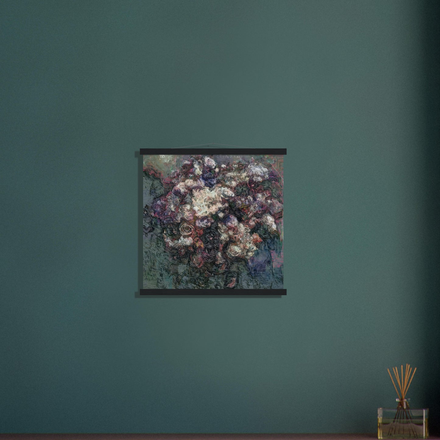 Flowers study 19, Museum-Quality Matte Paper Poster with Hanger