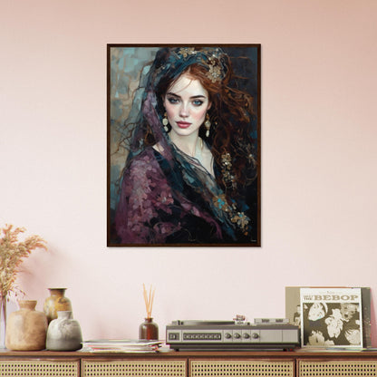 Kitty, Museum-Quality Matte Paper Wooden Framed Poster