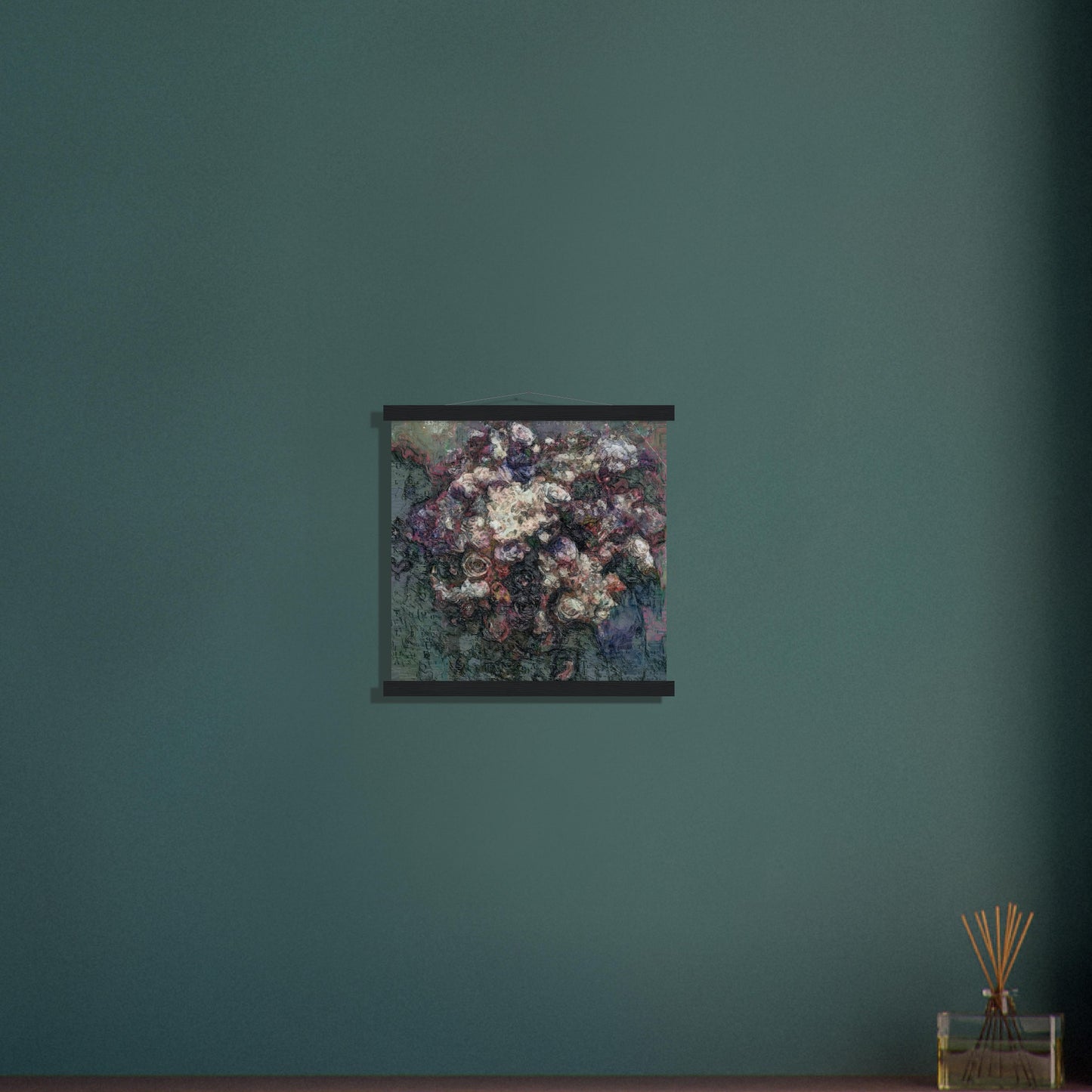 Flowers study 19, Museum-Quality Matte Paper Poster with Hanger