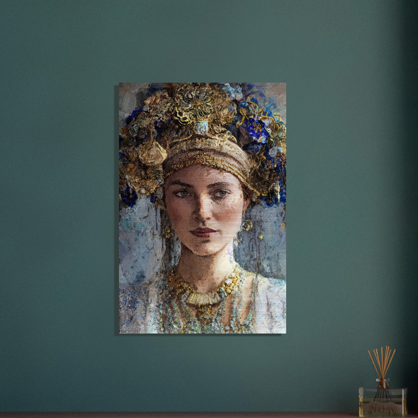 Abigail, Brushed Aluminum Print