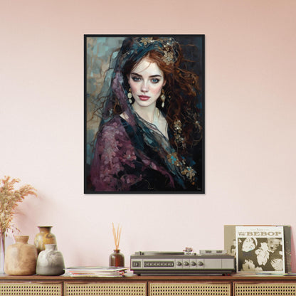 Kitty, Museum-Quality Matte Paper Wooden Framed Poster