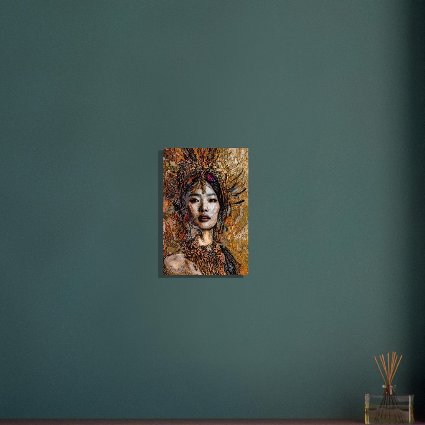 Jade, Brushed Aluminum Print