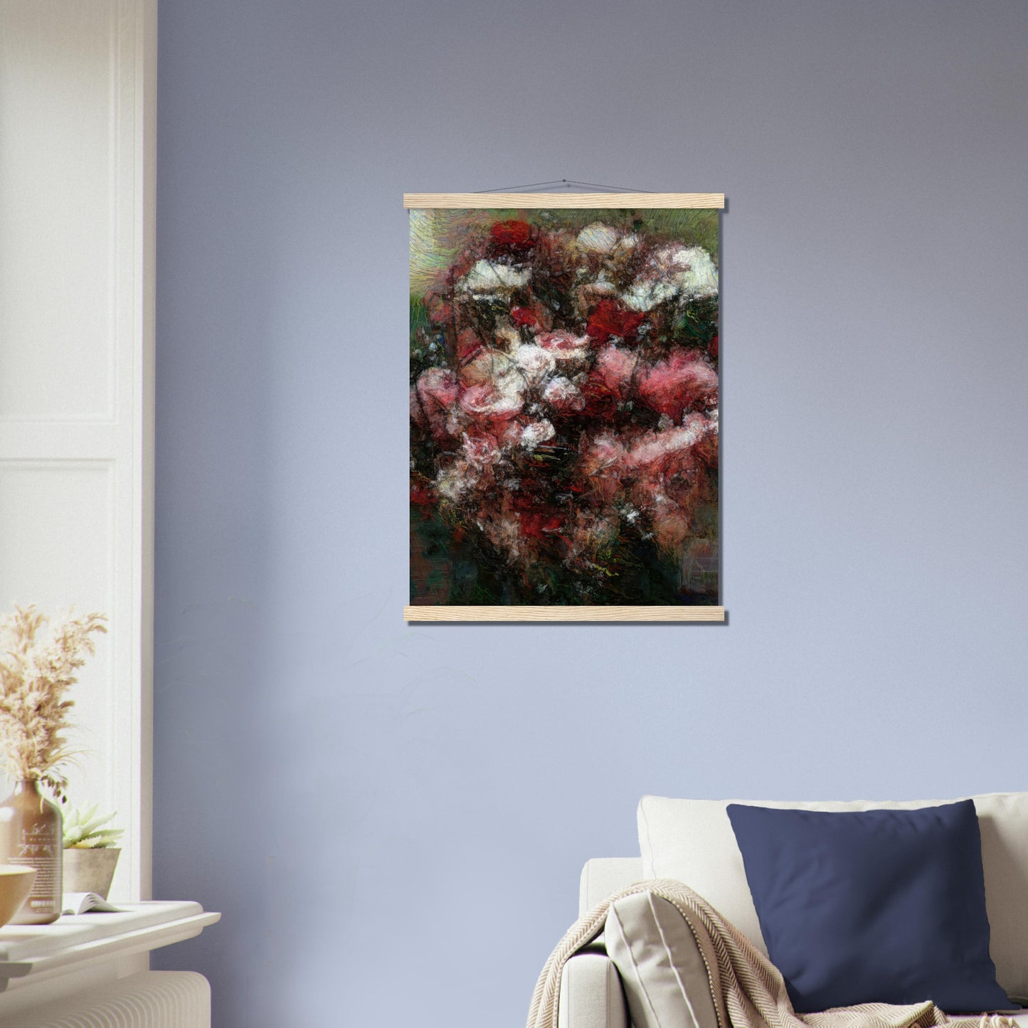 Flowers study 27, Museum-Quality Matte Paper Poster with Hanger