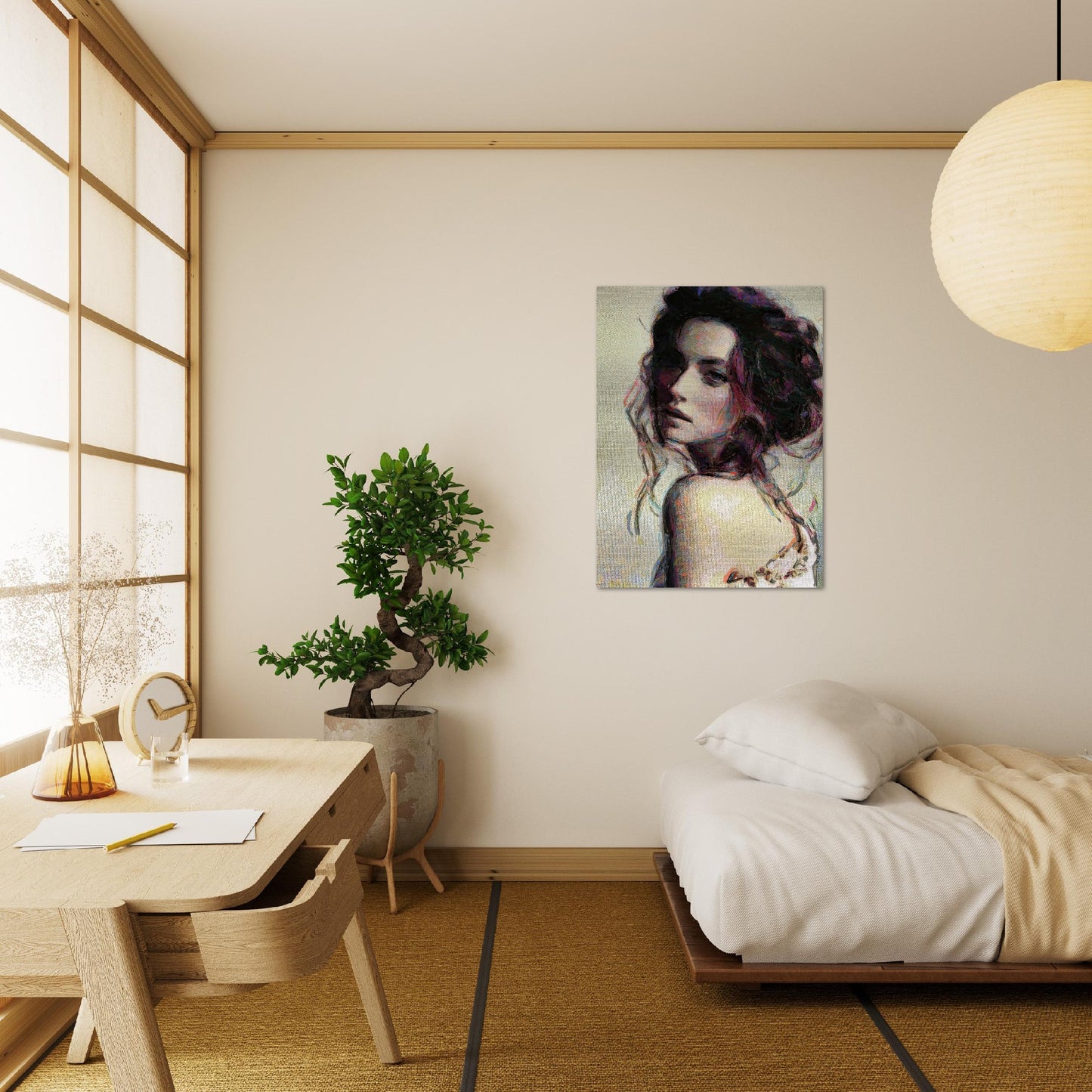 Emmy, Brushed Aluminum Print