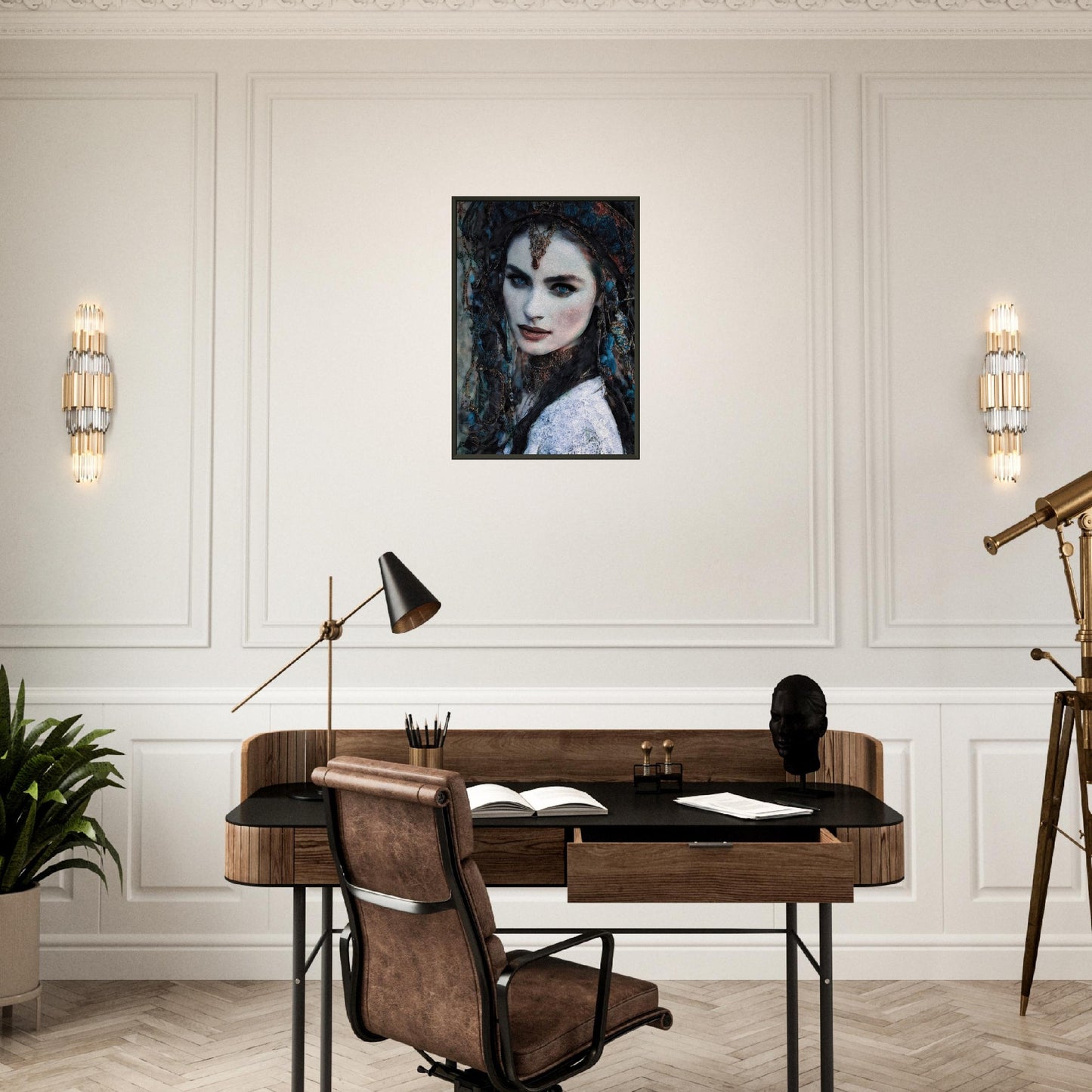 Melek, Museum-Quality Matte Paper Metal Framed Poster