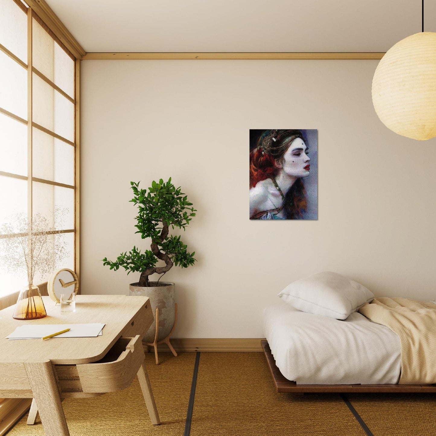 Enora, Brushed Aluminum Print