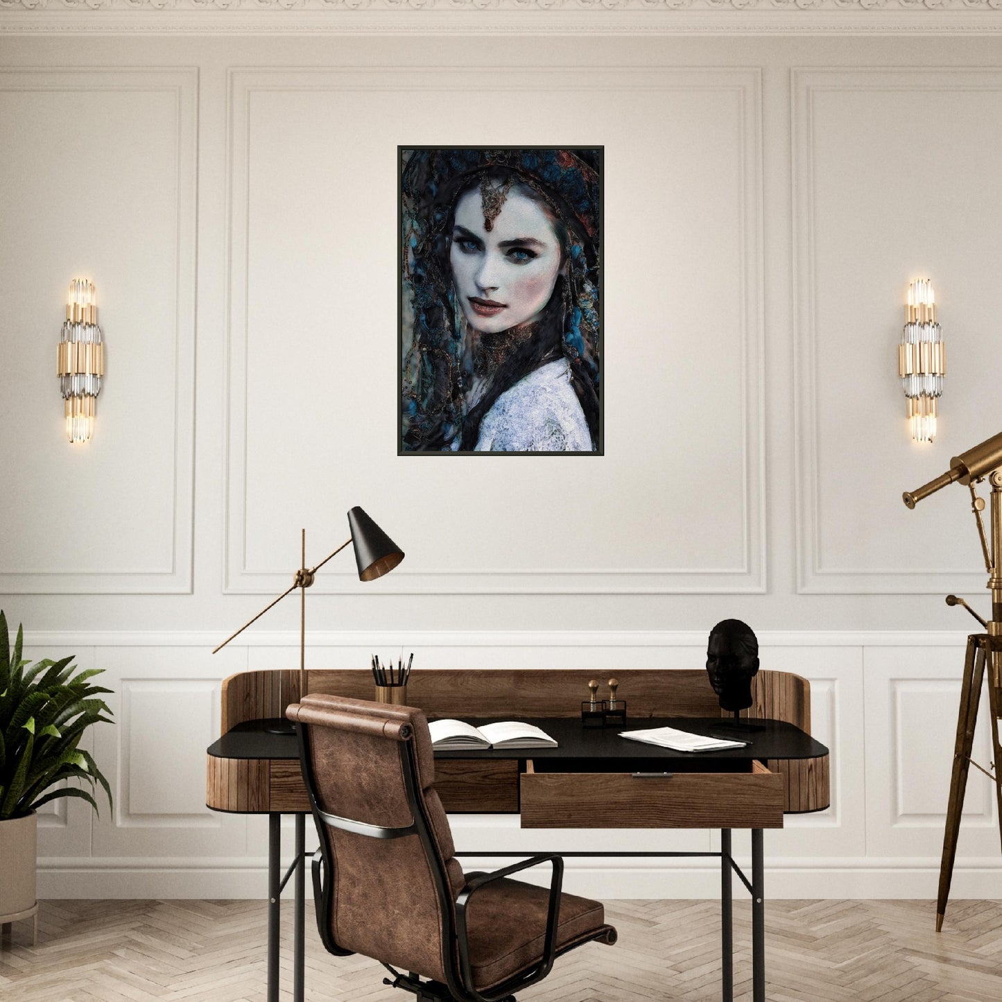 Melek, Museum-Quality Matte Paper Metal Framed Poster