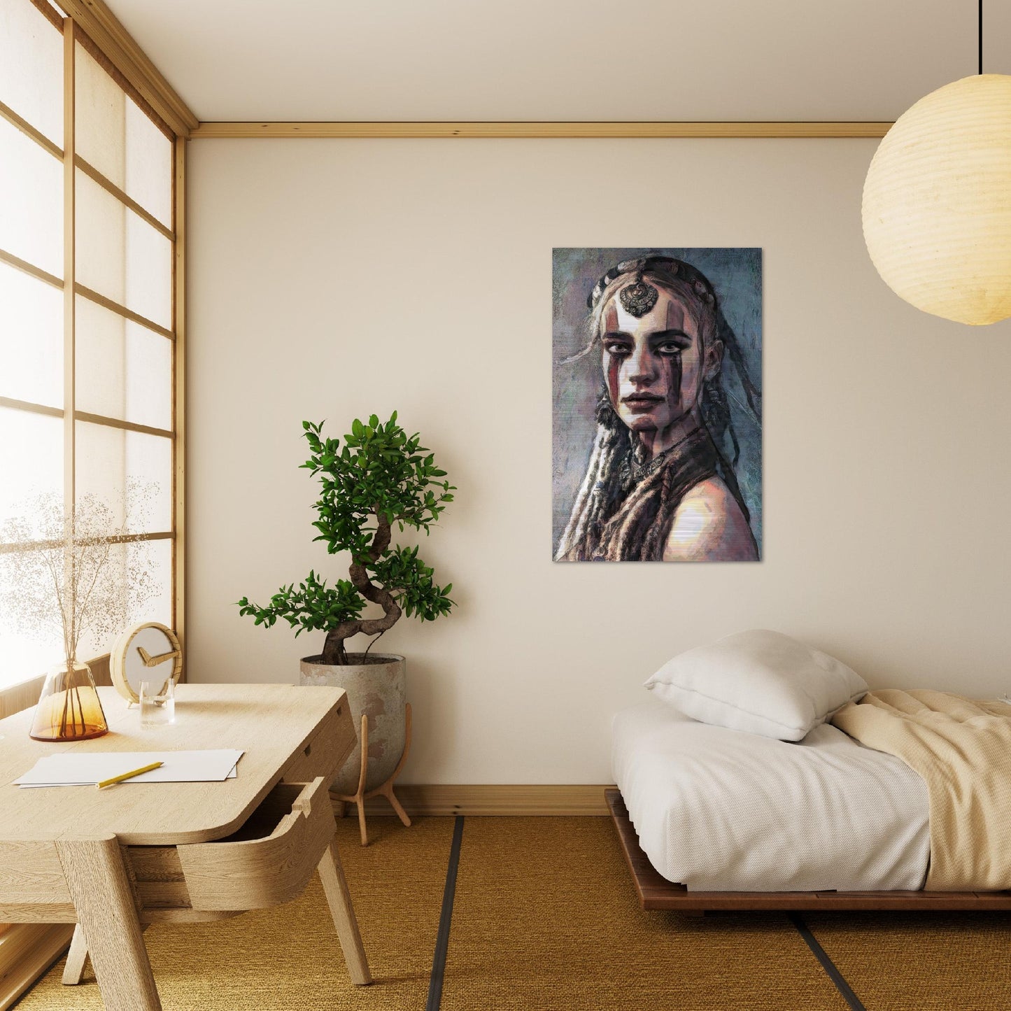 Hedda, Brushed Aluminum Print