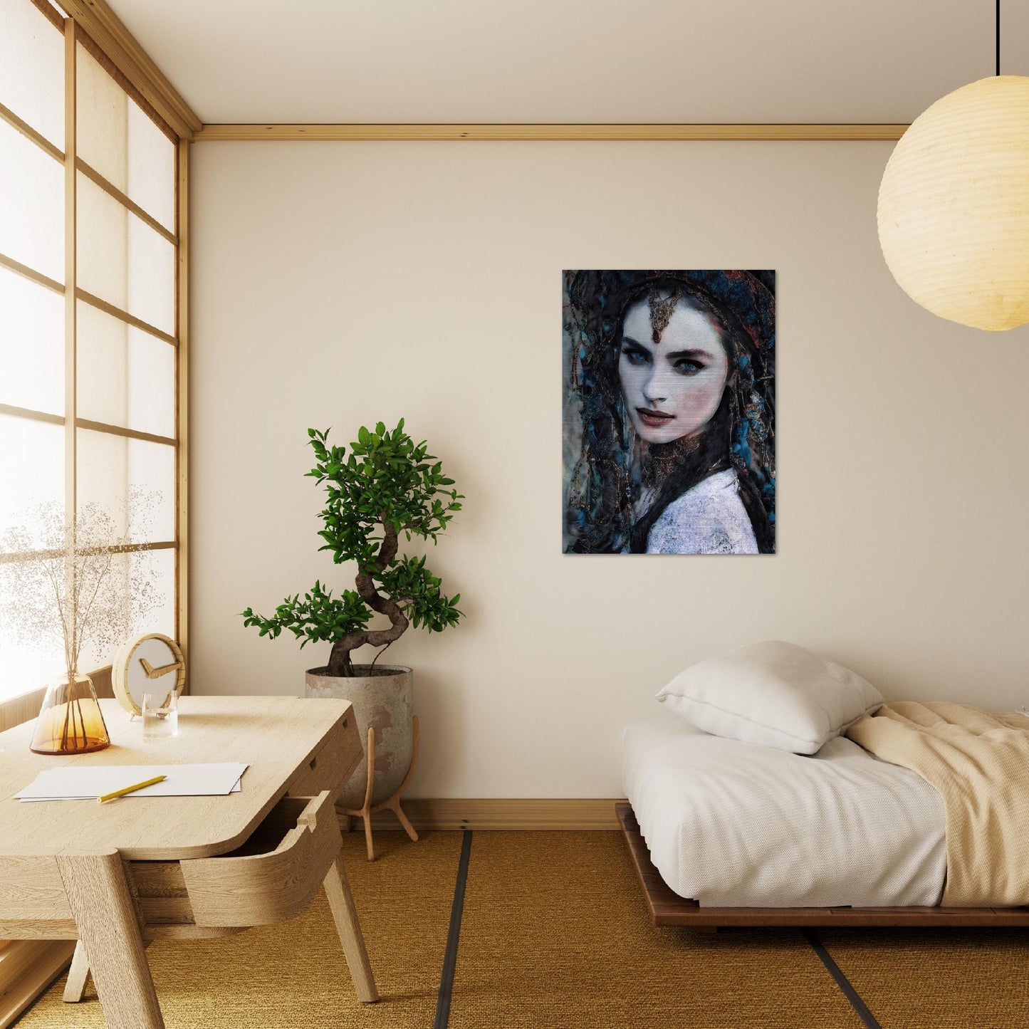 Melek, Brushed Aluminum Print