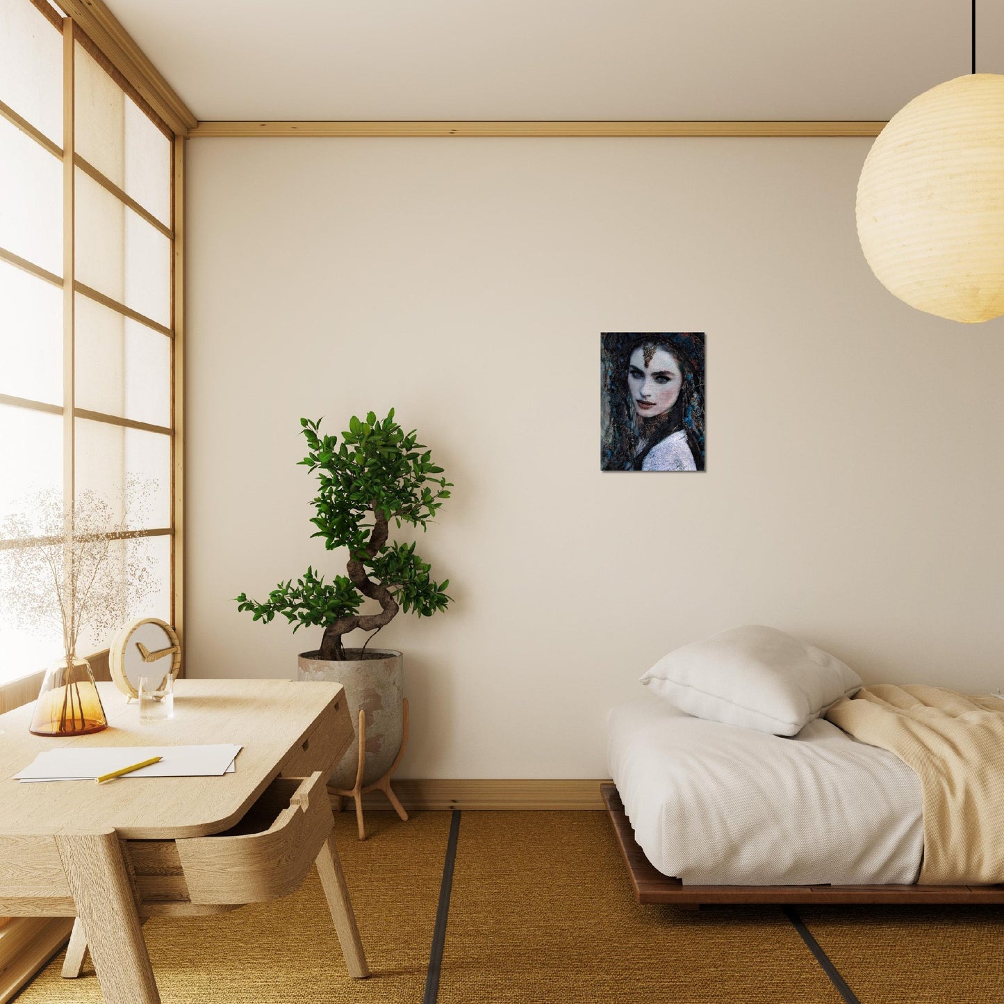 Melek, Brushed Aluminum Print