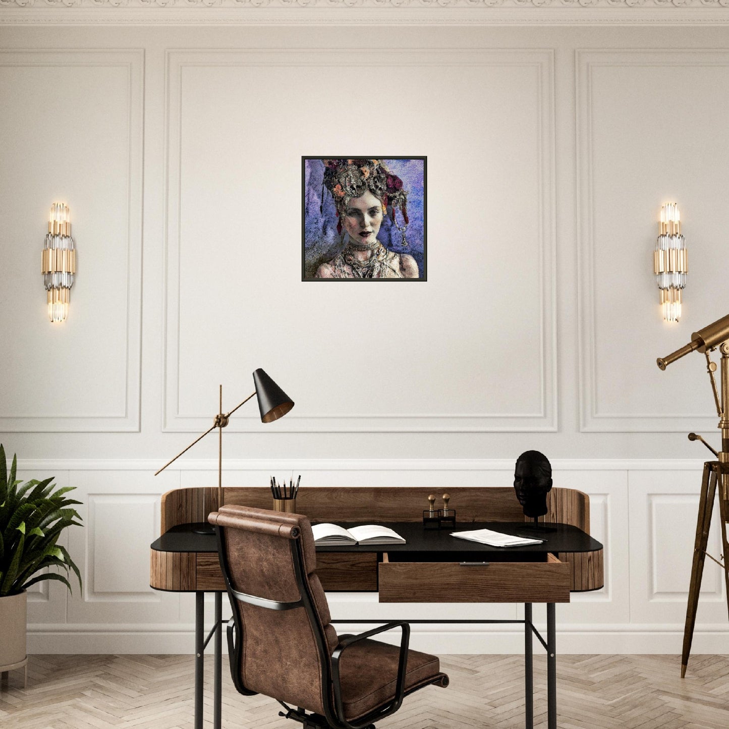Mina, Museum-Quality Matte Paper Metal Framed Poster