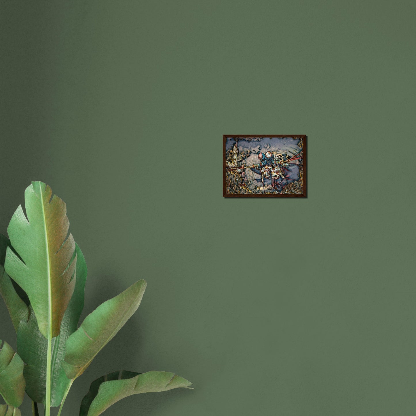 Mantis, Museum-Quality Matte Paper Wooden Framed Poster