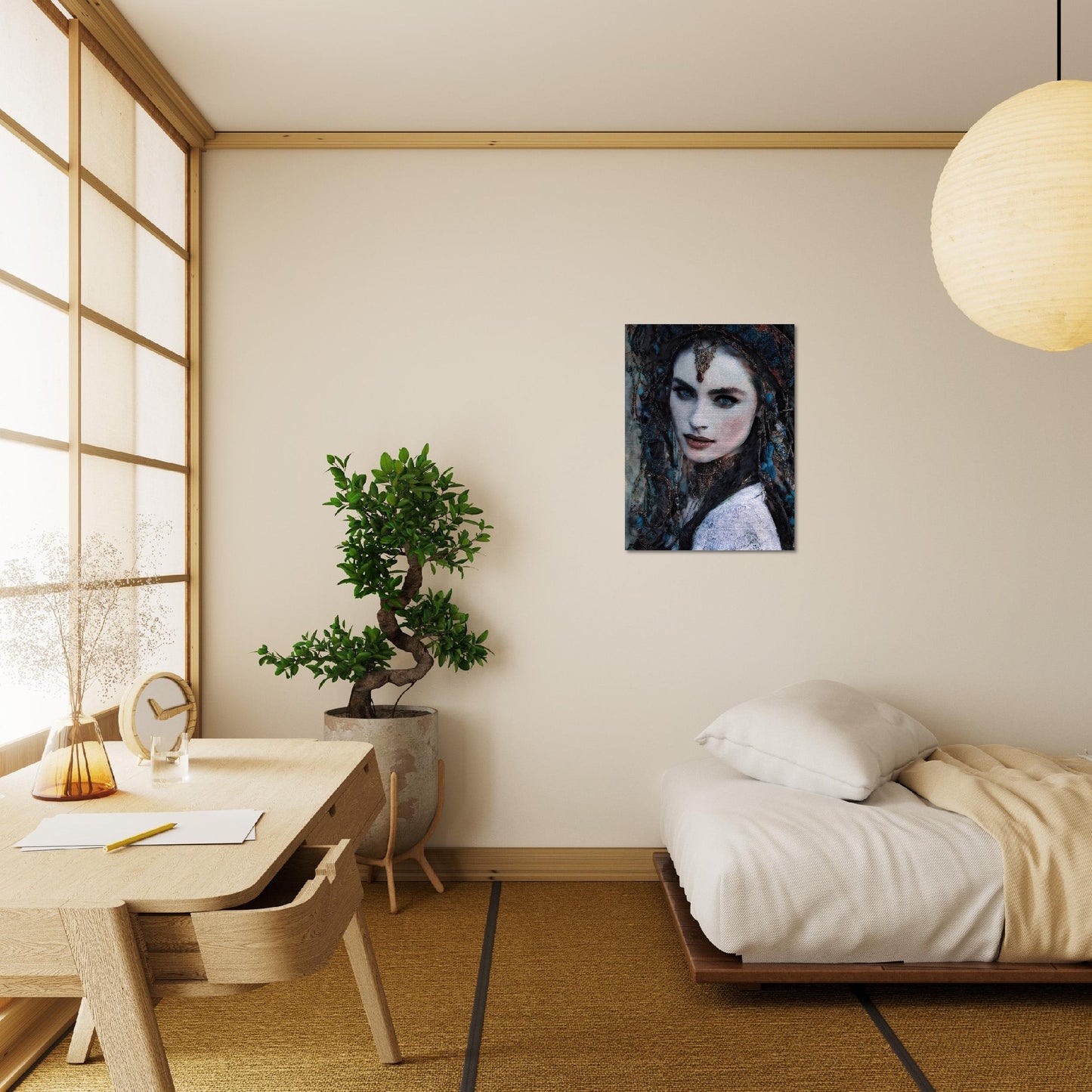 Melek, Brushed Aluminum Print