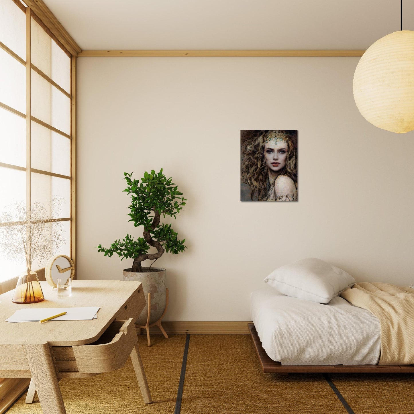 Tatiana, Brushed Aluminum Print