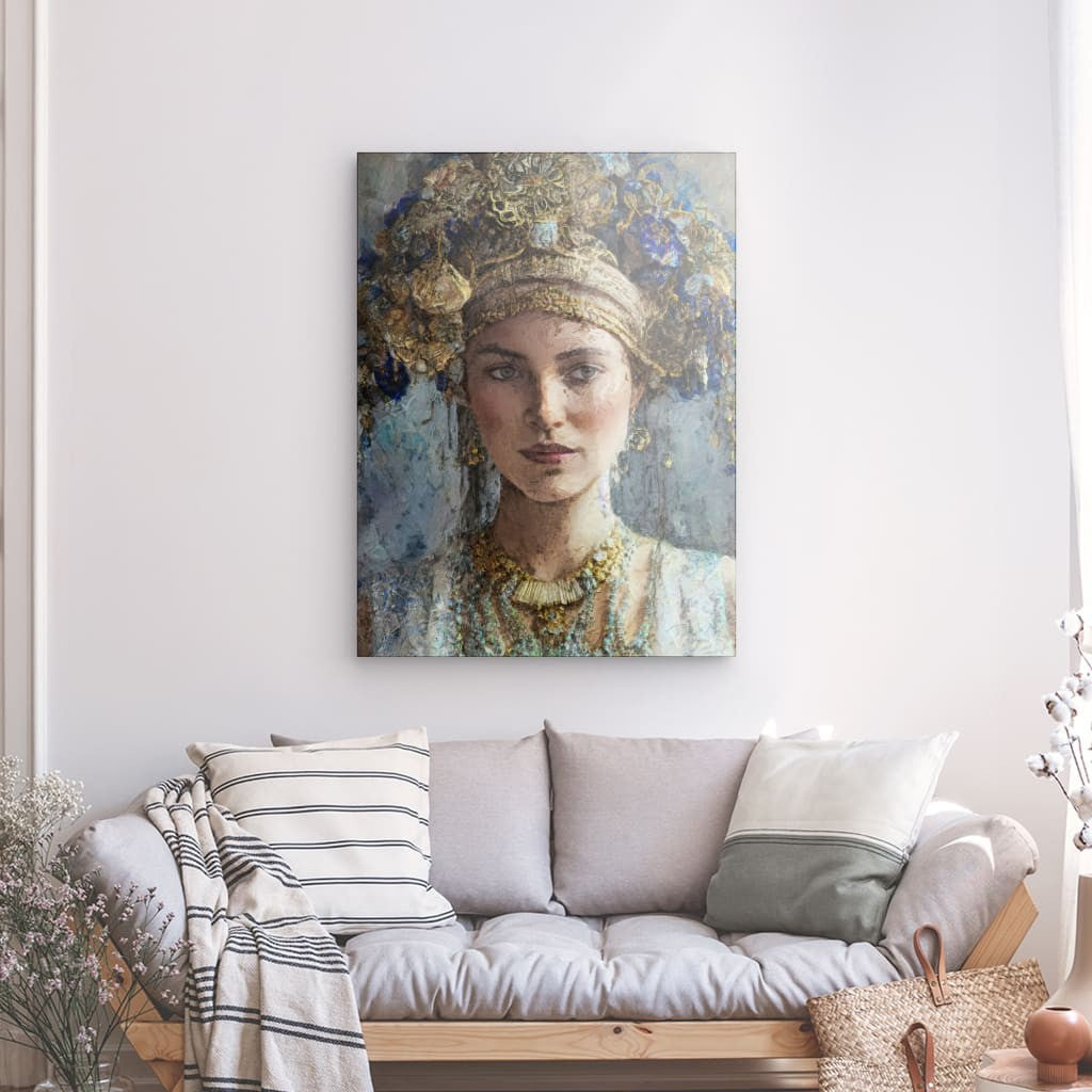 Abigail, Acrylic Glass on Metal