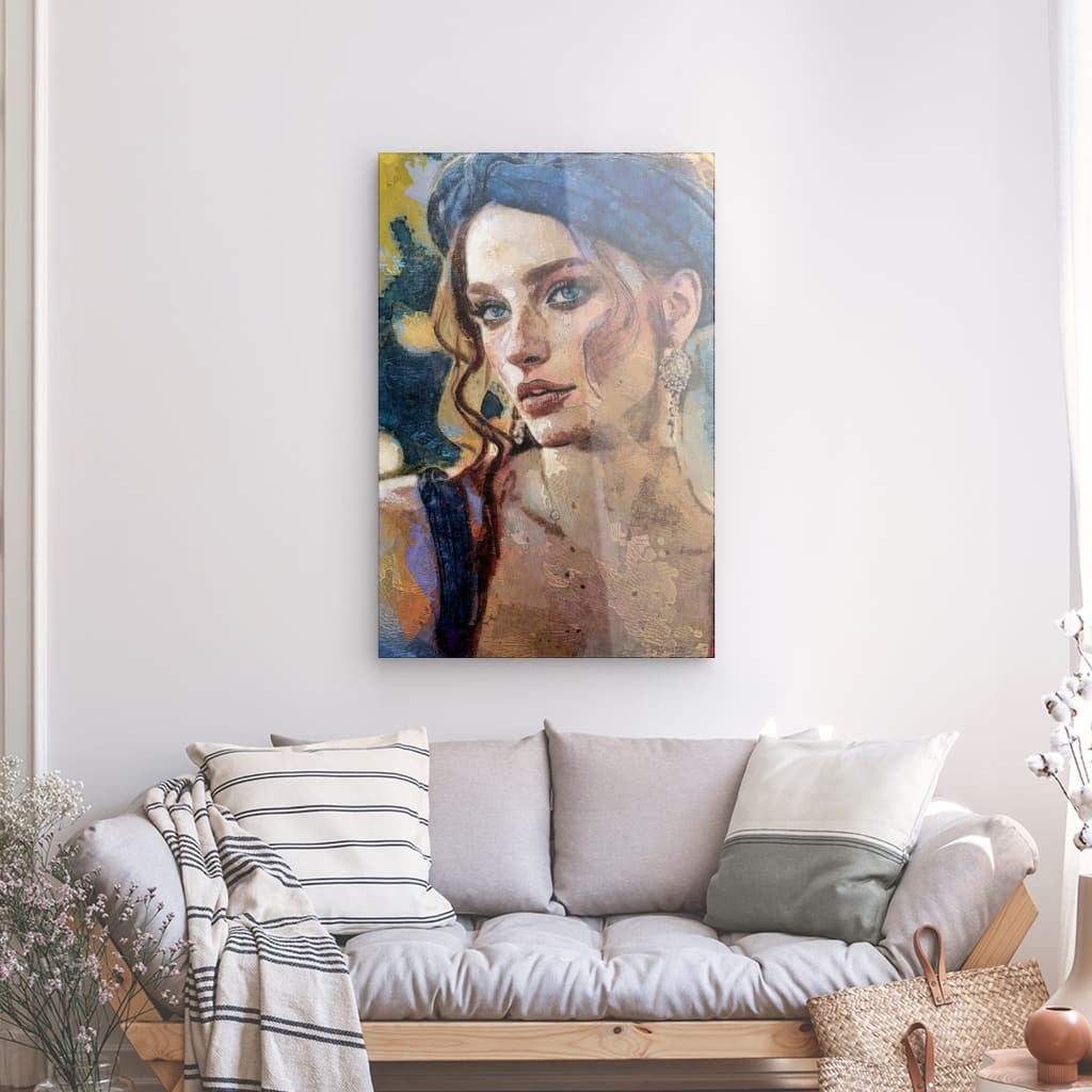 Kylie, Acrylic Glass on Metal