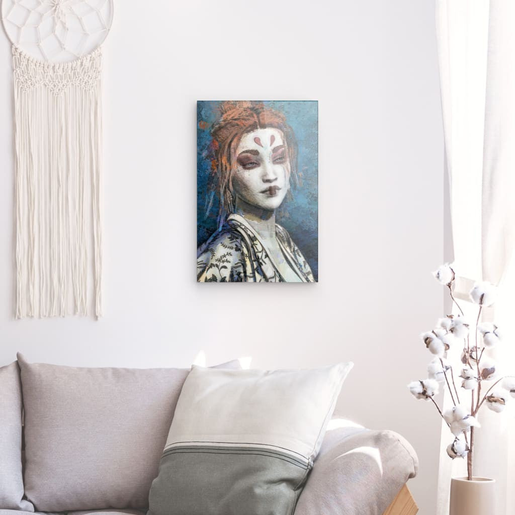 Mia, Acrylic Glass on Metal