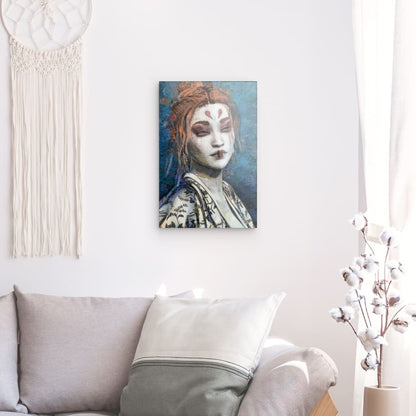 Mia, Acrylic Glass on Metal