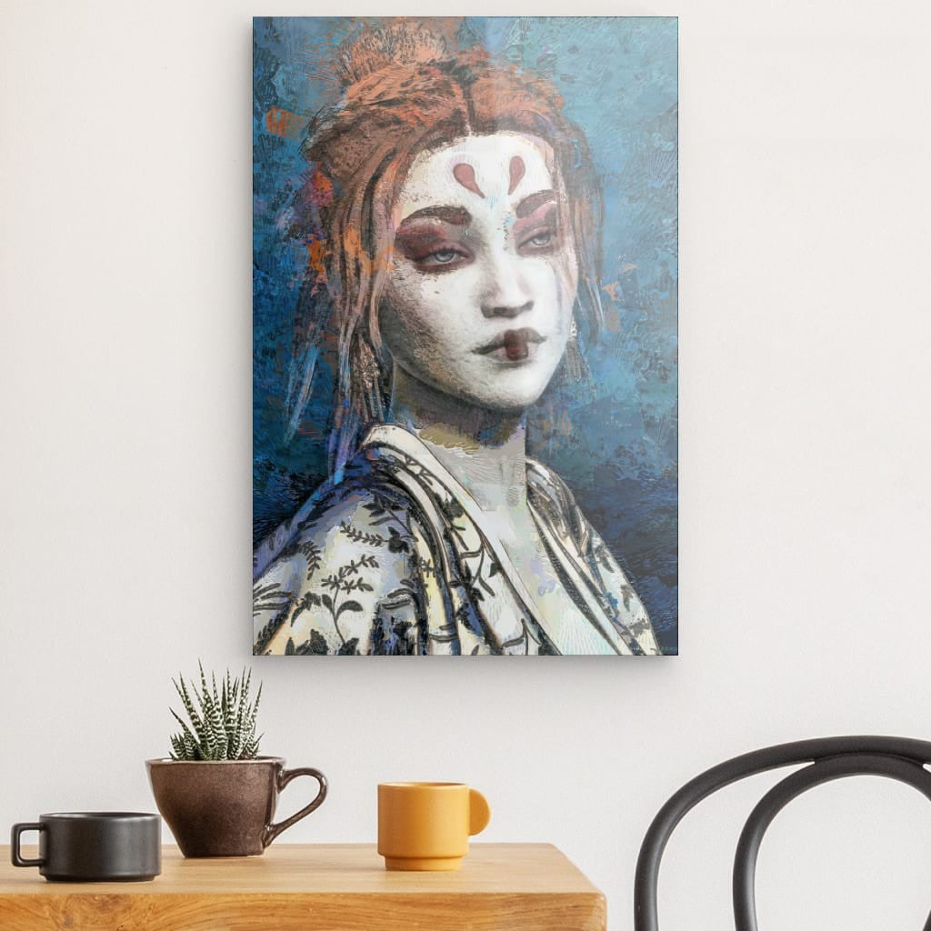 Mia, Acrylic Glass on Metal