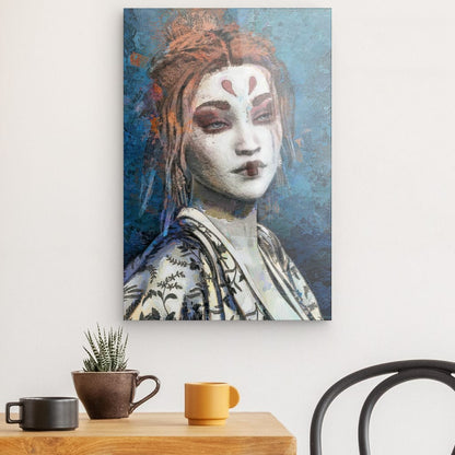 Mia, Acrylic Glass on Metal