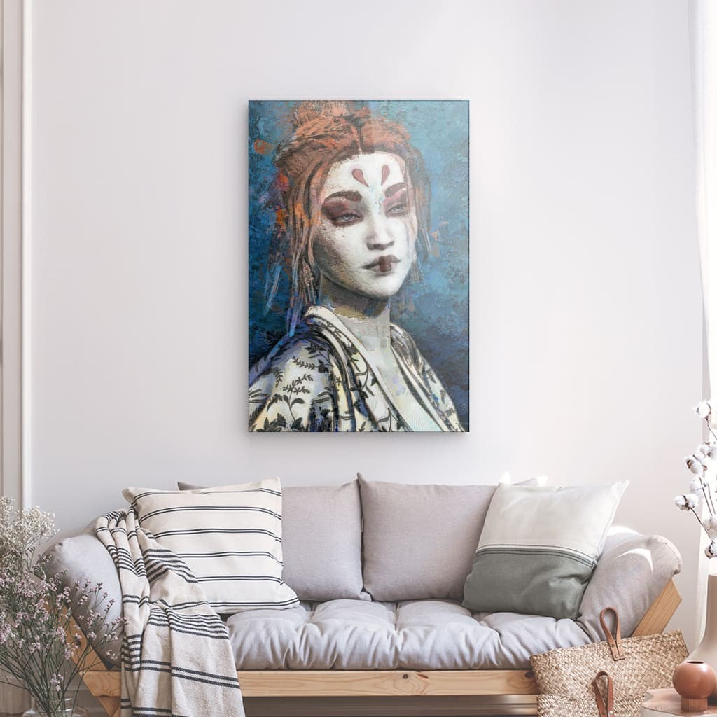 Mia, Acrylic Glass on Metal