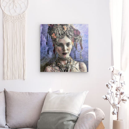 Mina, Acrylic Glass on Metal