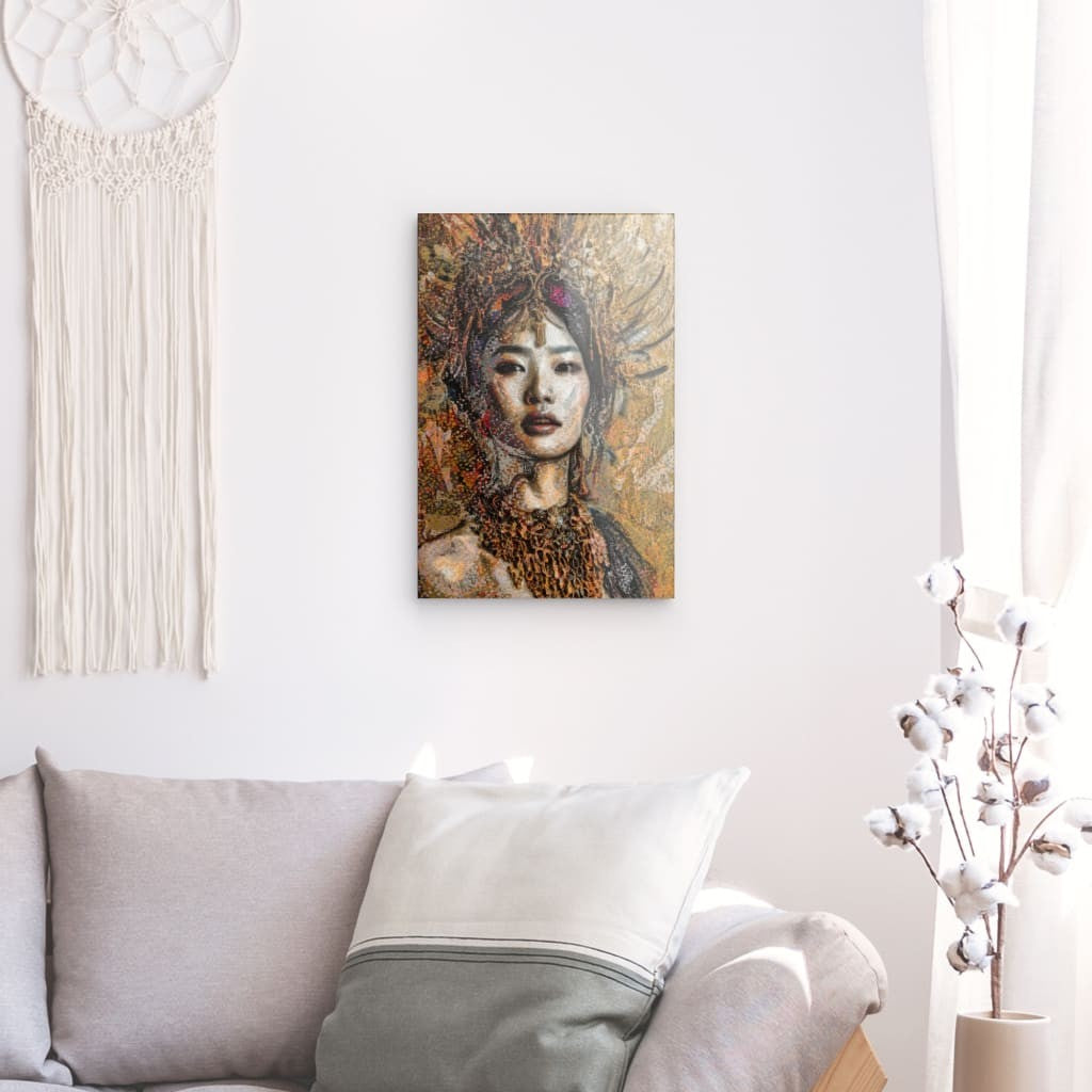 Jade, Acrylic Glass on Metal