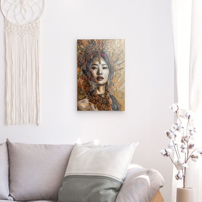 Jade, Acrylic Glass on Metal