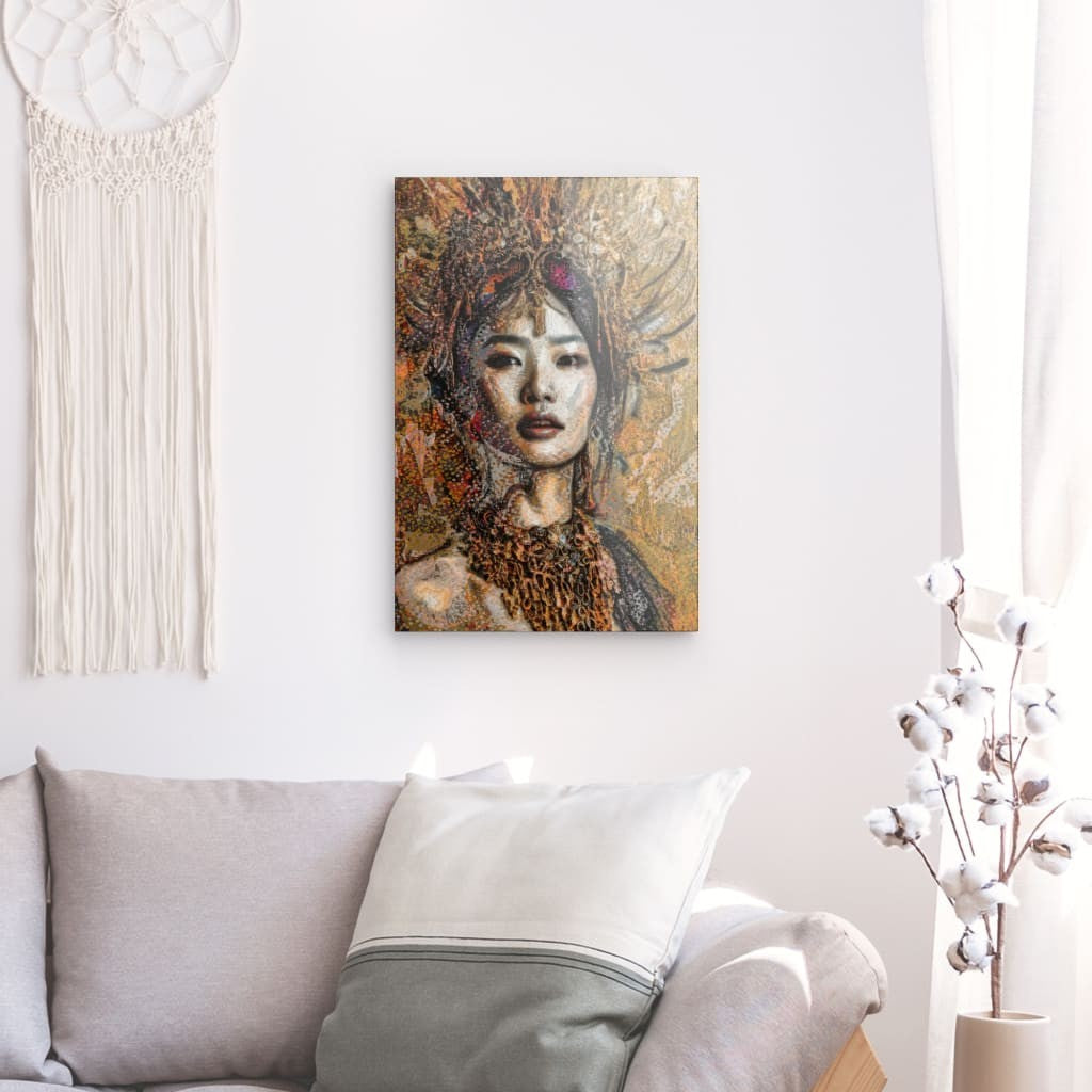 Jade, Acrylic Glass on Metal