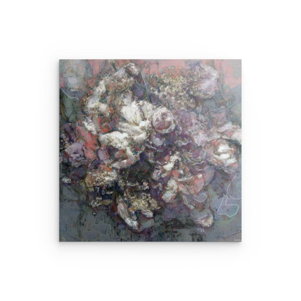 Flowers study 3, Metal 100 x 100 cm