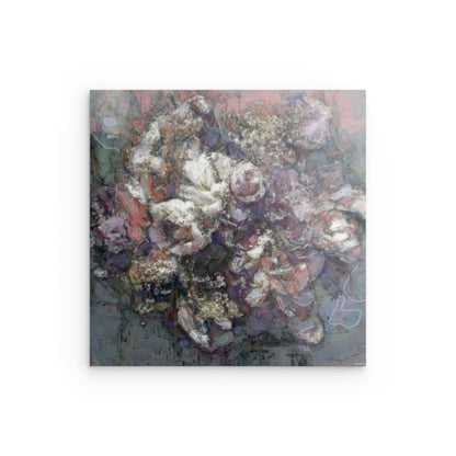 Flowers study 3, Metal 100 x 100 cm