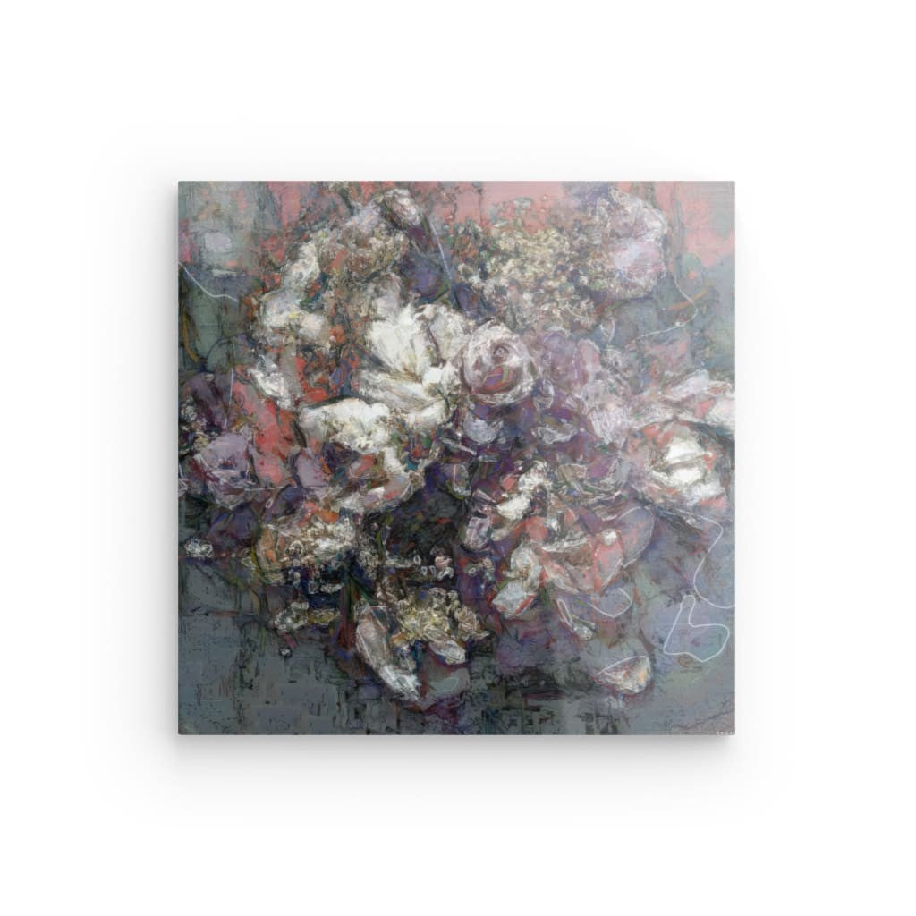 Flowers study 3, Acrylic Glass on Metal 100 x 100 cm