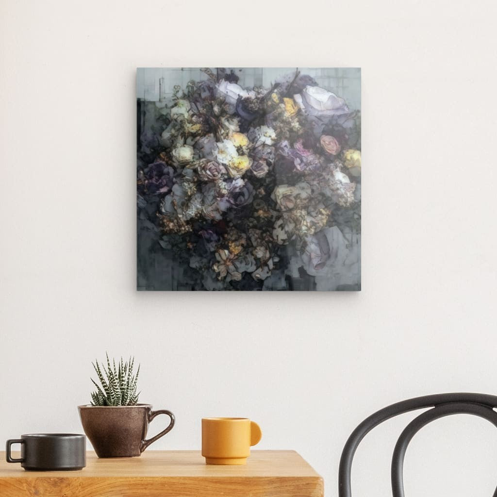 Flowers study 2, Acrylic Glass on metal