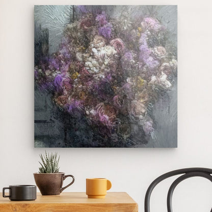 Flowers study 1, Acrylic Glass on Metal