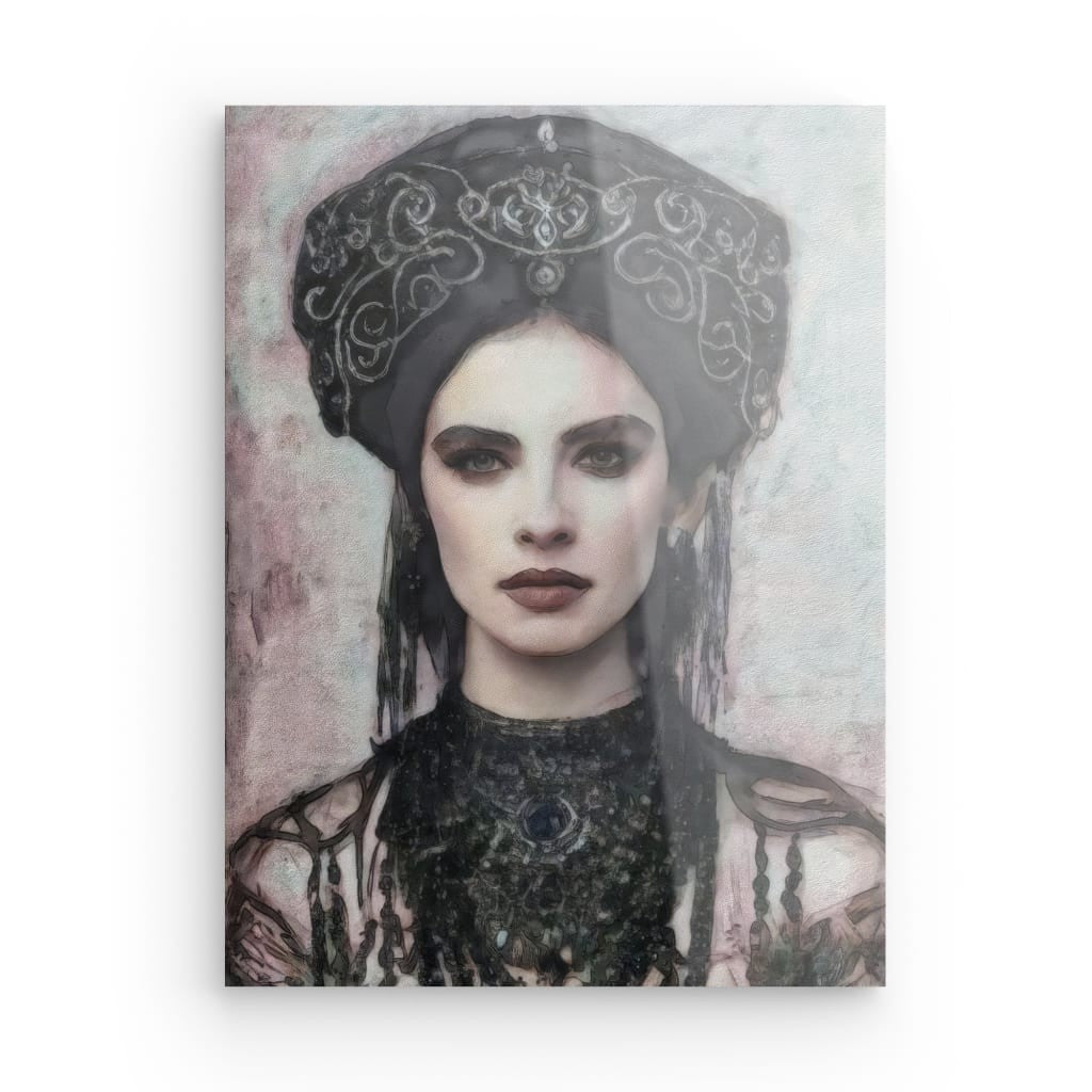 Sarah, Acrylic Glass on Metal 40 x 30