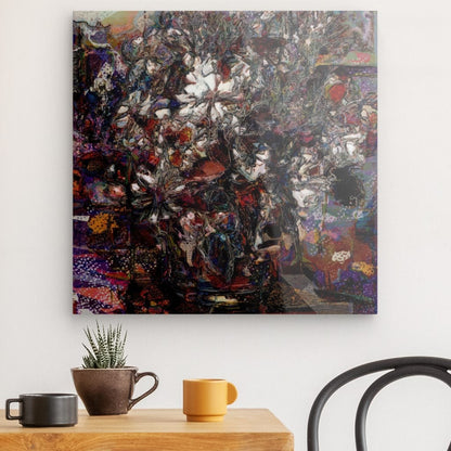 Flowers study 4, Acrylic Glass on Metal