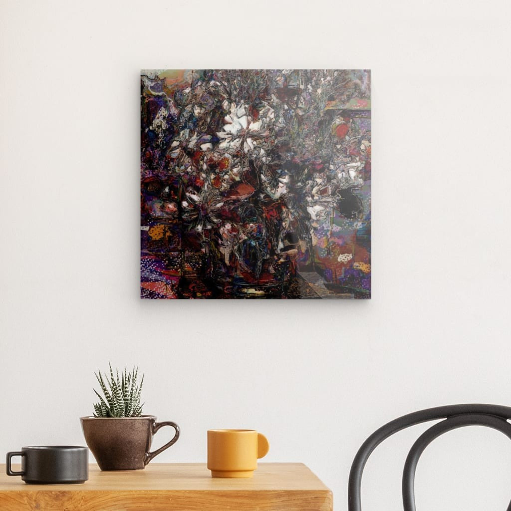 Flowers study 4, Acrylic Glass on Metal