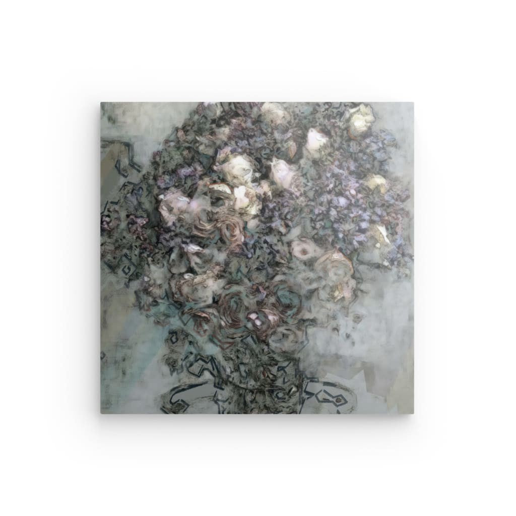 Flowers study 7, Acrylic Glass on Metal 100 x 100 cm