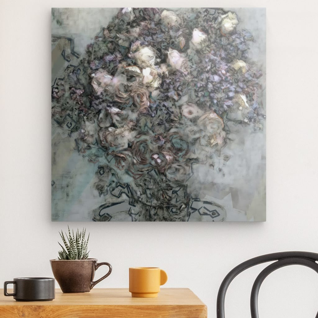 Flowers study 7, Acrylic Glass on Metal