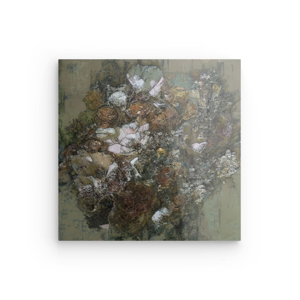 Flowers study 9, Acrylic Glass on Metal 100 x 100 cm