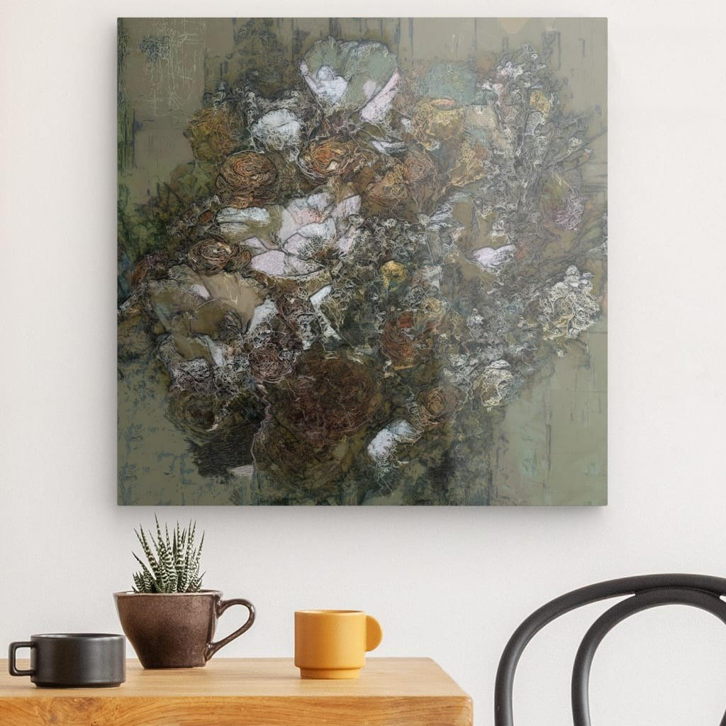 Flowers study 9, Acrylic Glass on Metal