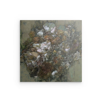 Flowers study 9, Metal 100 x 100 cm