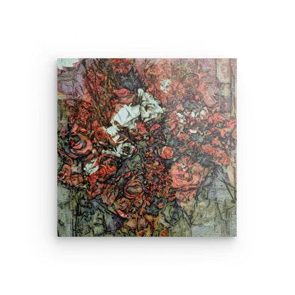 Flowers study 12, Acrylic Glass on Metal 100 x 100 cm