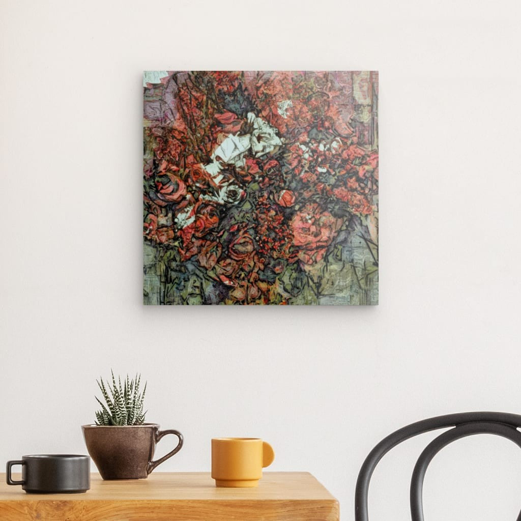 Flowers study 12, Acrylic Glass on Metal