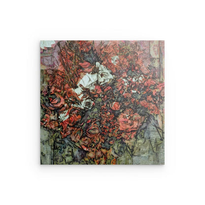 Flowers study 12, Metal 100 x 100 cm